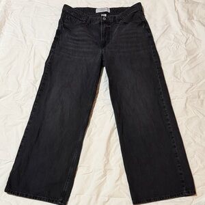 H&M Black Wide Slouch Pants
